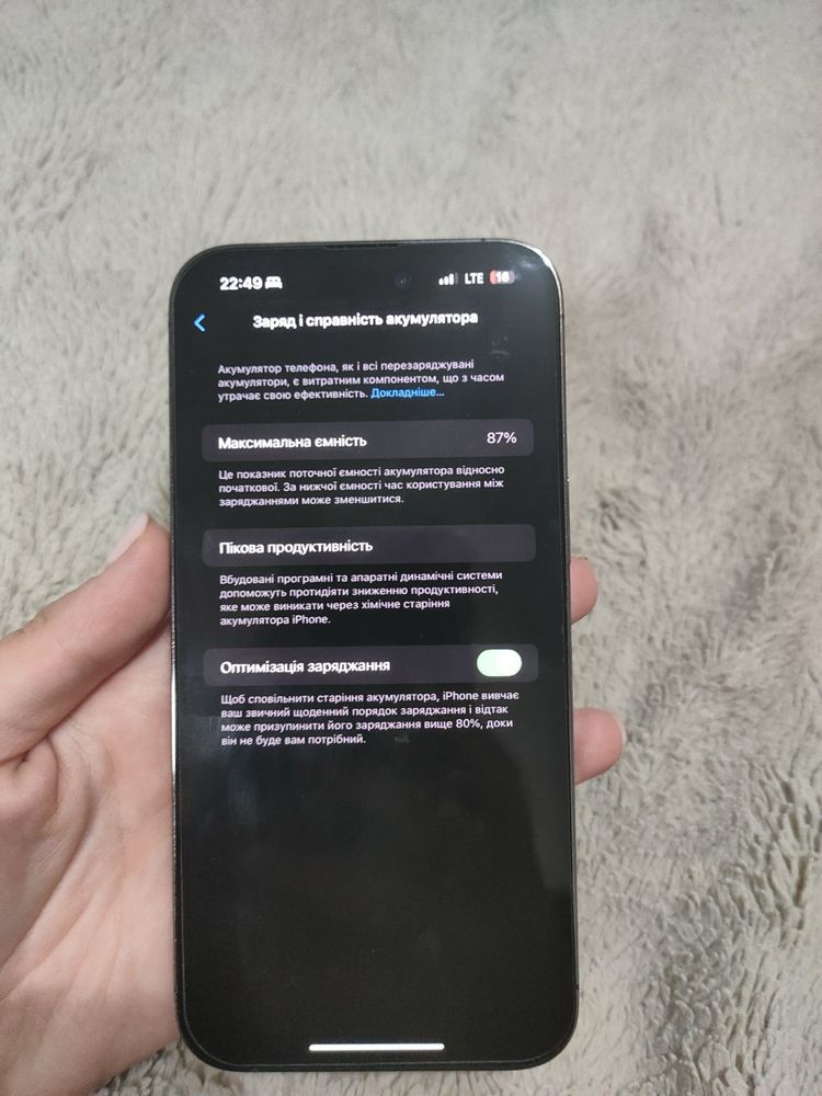 Смартфон Apple iPhone 14 Pro Max 256Gb Deep Purple