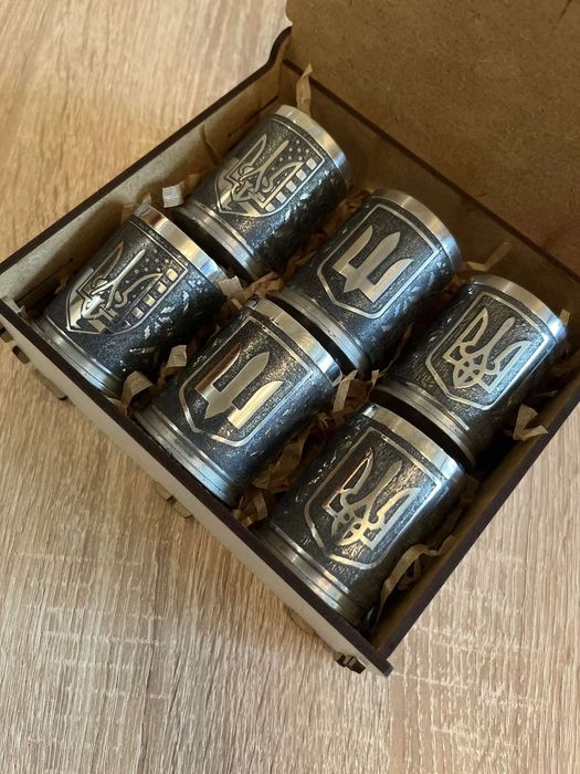 Чарки із гільз МК-19 калібру 40мм Боєкомплект на подарунок військовим