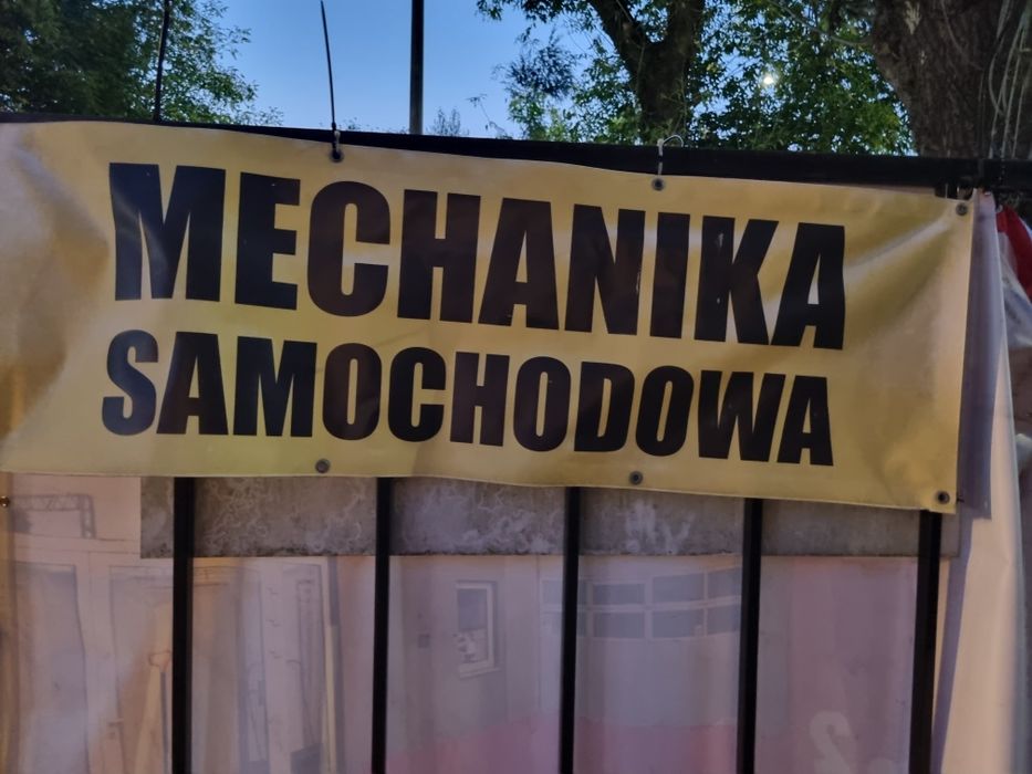 Mały Baner Reklamowy Mechaniki Pojazdow Samochodowych Aut Ciężarowych