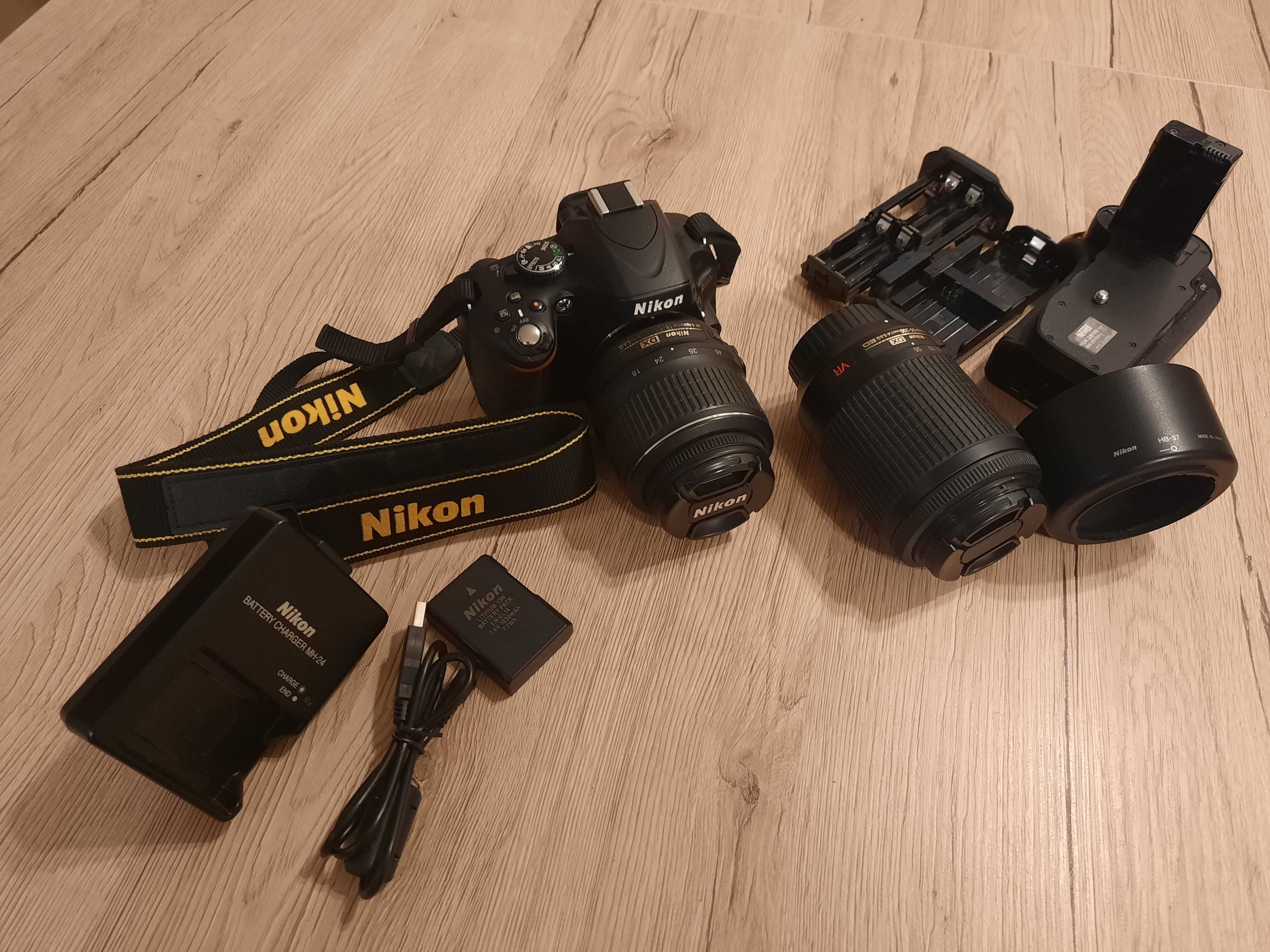 Zestaw Nikon D5100 prawie jak nowy, przebieg tylko 4449 ! OKAZJA !