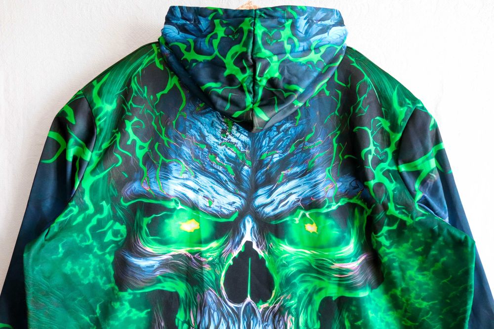 Чоловіче худі на Геловін Хелловін костюм Череп Скелет Зомбі 5XL-6XL