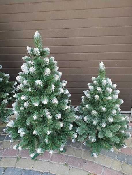 ТОП ПРОДАЖІВ! Штучна ялинка з білими кінчиками, исскуственная елка