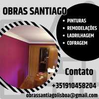 Remodelações, obras e pinturas.