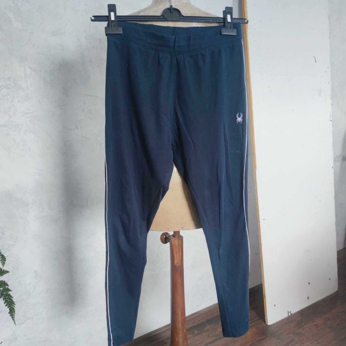 Spyder granatowe legginsy leginsy bawełniane r.M /S