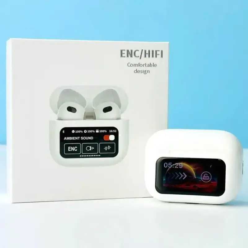Беспроводные наушники Air A10 Pro ANC Digital Display White