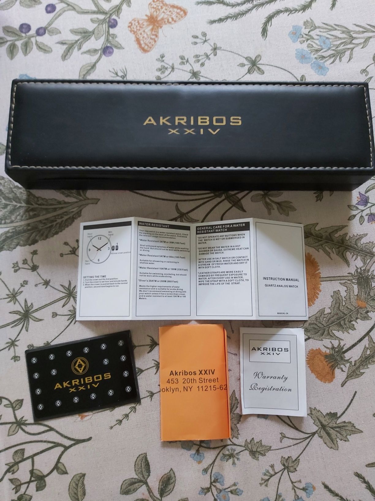 Akribos XXIV analog watch