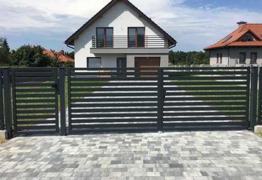 Ogrodzenie panelowe 38zł/mb fi4 153cm słupek 40x60 obejma kolor