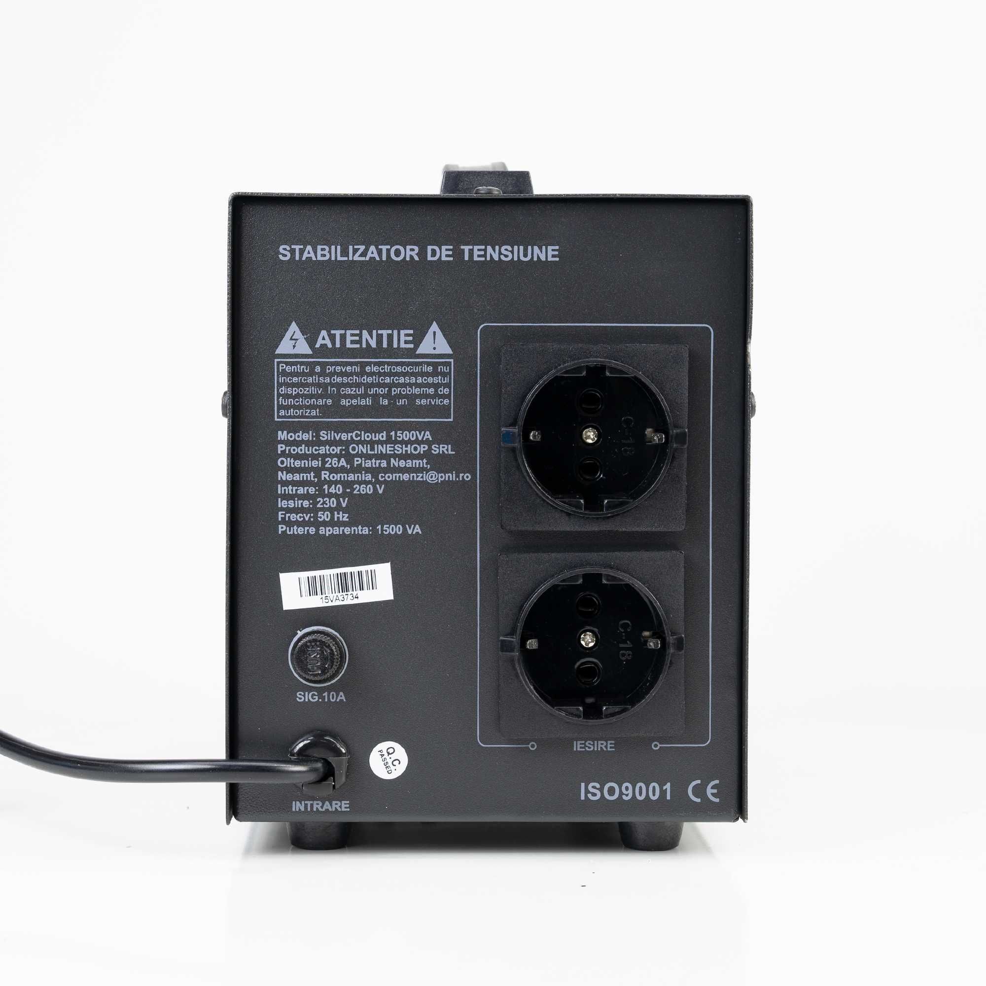 Automatyczny stabilizator napięcia prądu AVR  1500VA - 900W