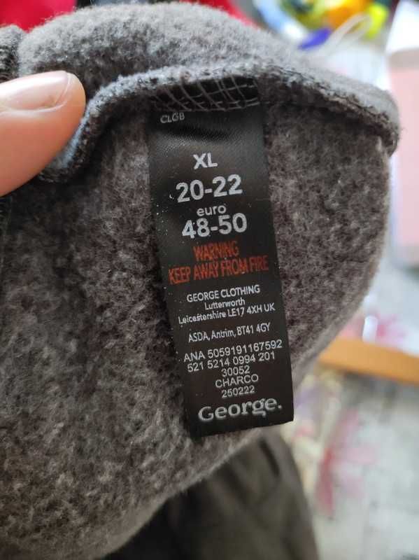 spodnie dresowe george 48 jak nowe damskie plus size