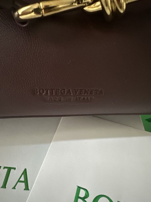 Bottega Veneta Ciao Ciao Medium Torebka Bag bordo skóra nat. Nowa