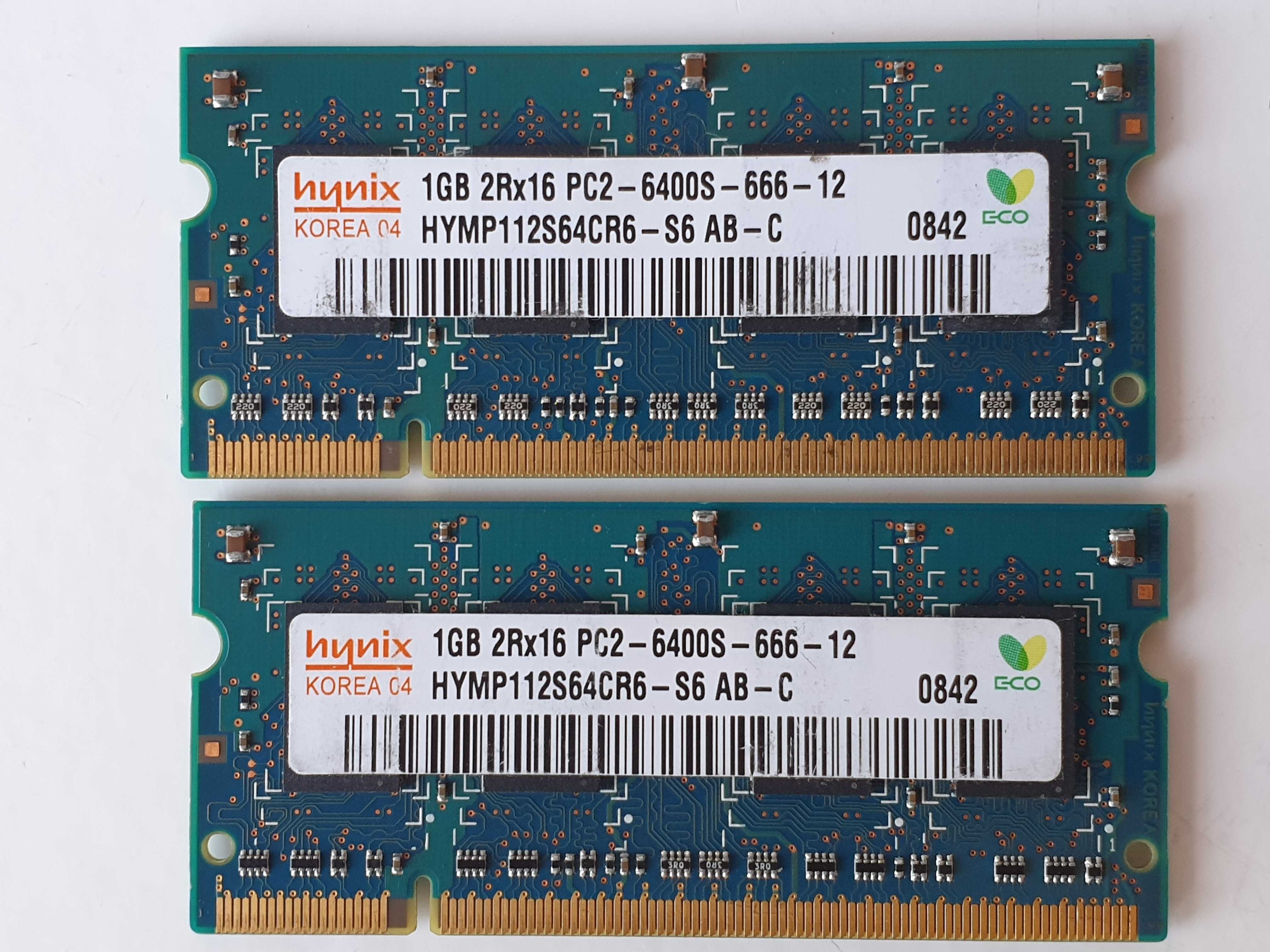 hynix 1GB 2Rx16 PC2 6400S 666 12 DDR2 пара