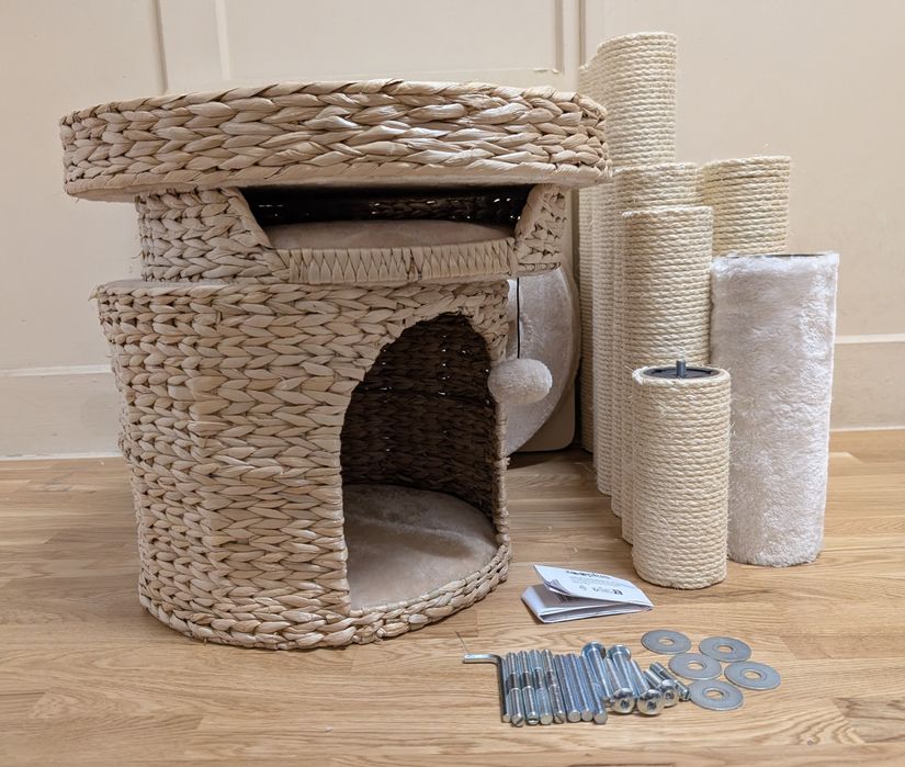 Natural Home IV Drapak dla Kota Beżowy 60x57x192cm WIELKI B. DUŻY MODY