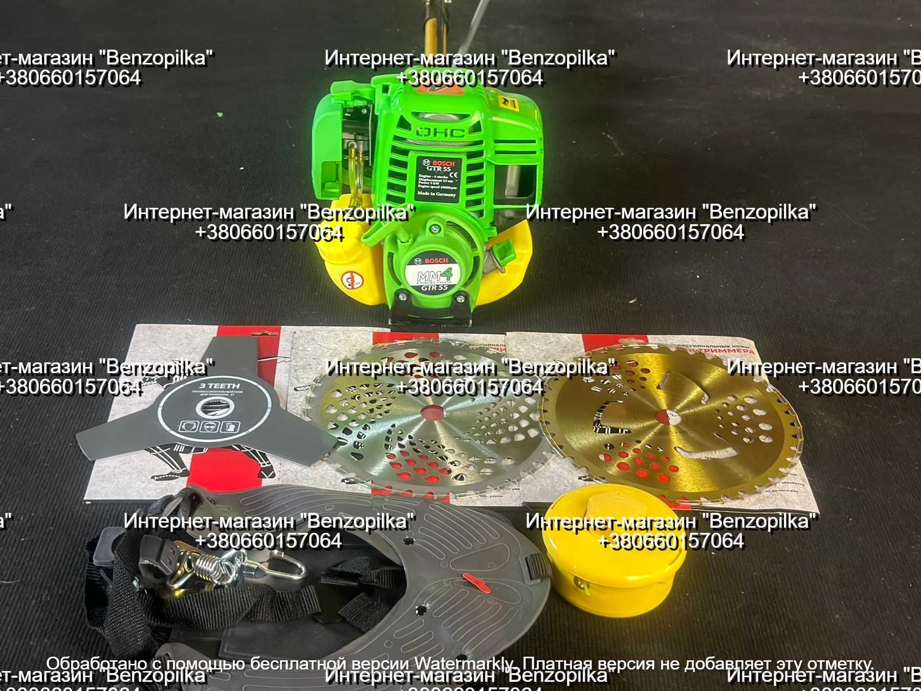 Бензокоса Bosch GTR 55 4-тактна мотокоса (+ регулятор оборотов)