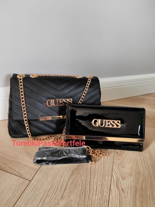 Nowy zestaw Guess , torebka + portfel.