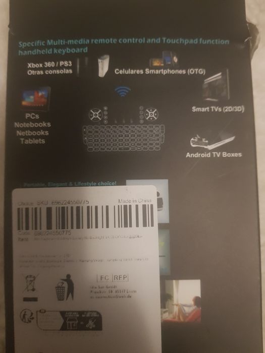 Mini bluetooth keyboard with mouse pad