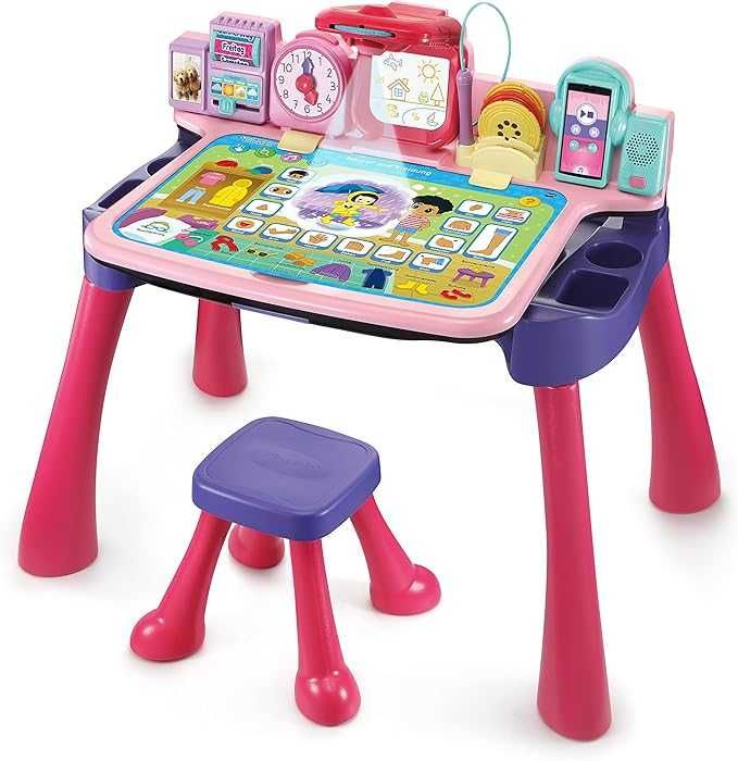 VTech  5 w 1 Magic Desk różowe biurko gamingowe w języku niem