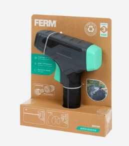 Pistolet turbo do węża ogrodowego FERM
1,5 wolta