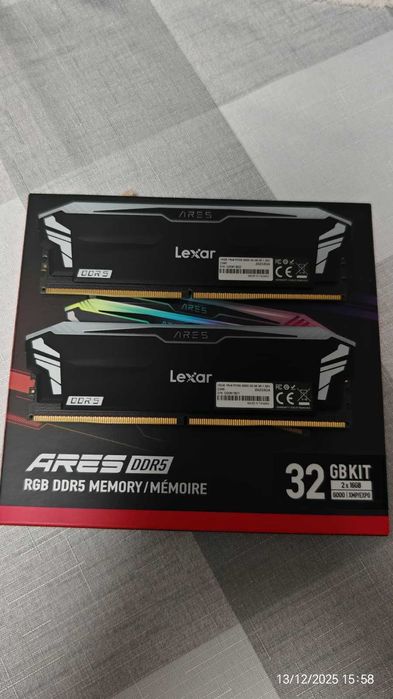 Pamięć RAM Lexar DDR5 ARES RGB 32GB(2*16GB)/6000 CL30 XMP 3.0/AMD Expo