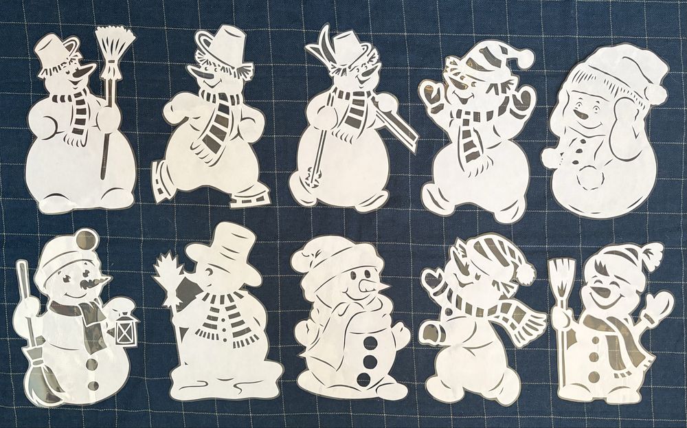 10 szt bałwanków dekoracje zimowe do szkoły przedszkola