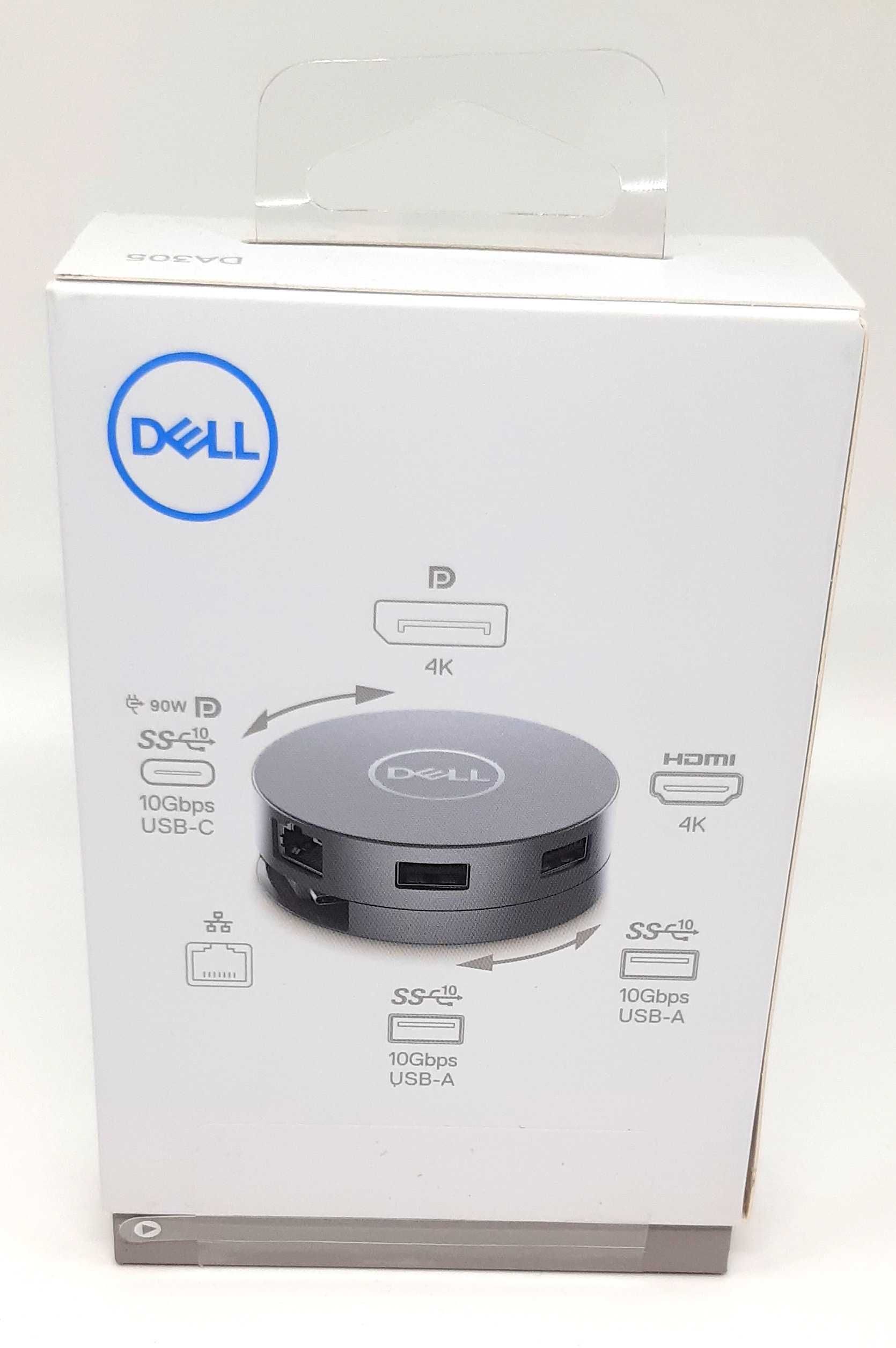 Stacja dokująca Dell 6-in-1 USB-C Multiport DA305 NOWA Adapter