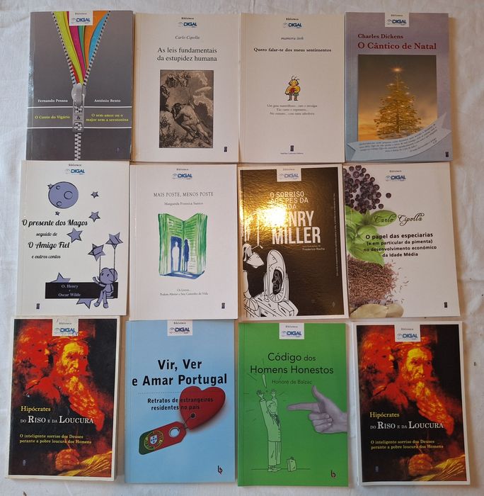 Livros variados.