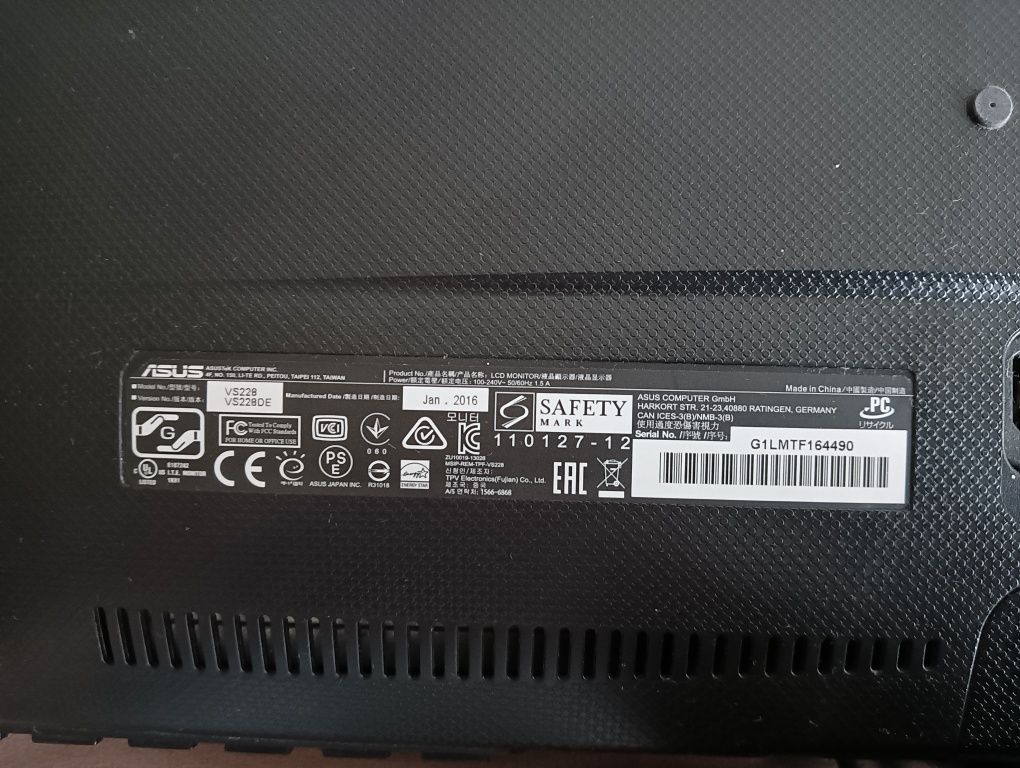 Monitor ASUS computador