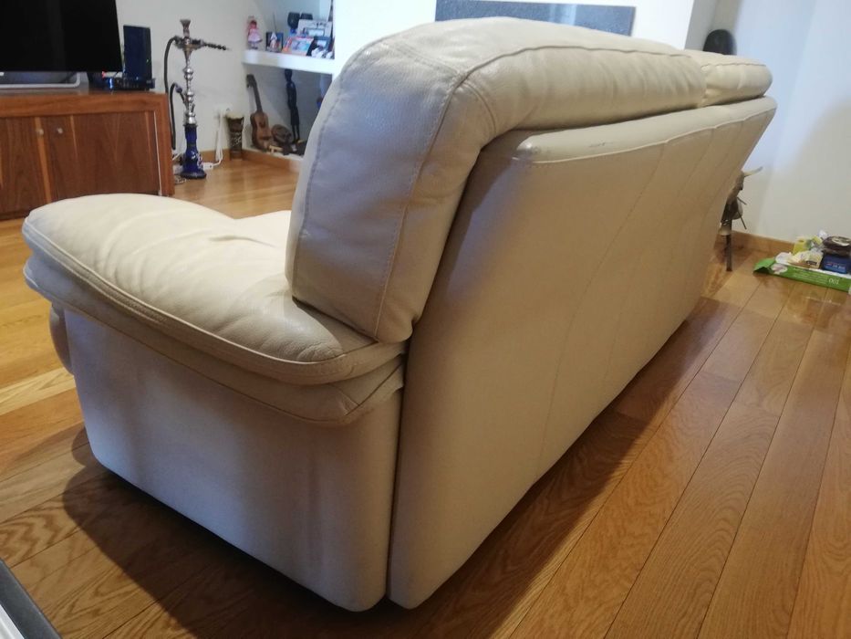 Sofá 3 Lugares | Pele búfalo | Elevada Qualidade