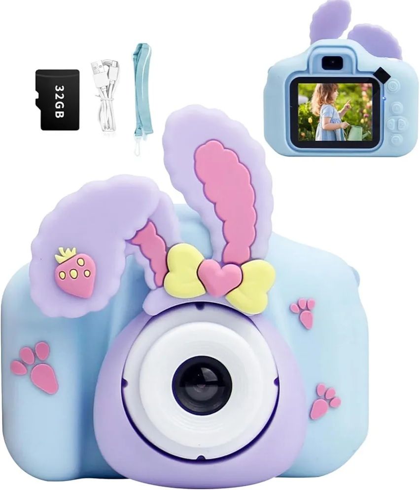 Aparat fotograficzny dla dzieci KRÓLICZEK XL-980 48 Mpx niebieski
