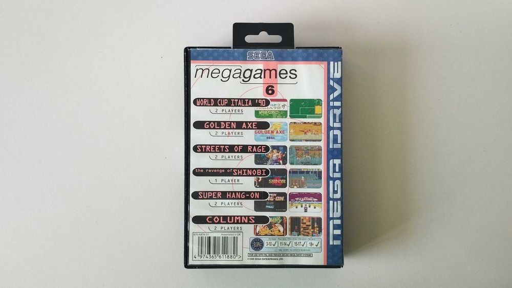 Sega MegaDrive - Jogo MegaGames 6 (6-em-1) - Raro