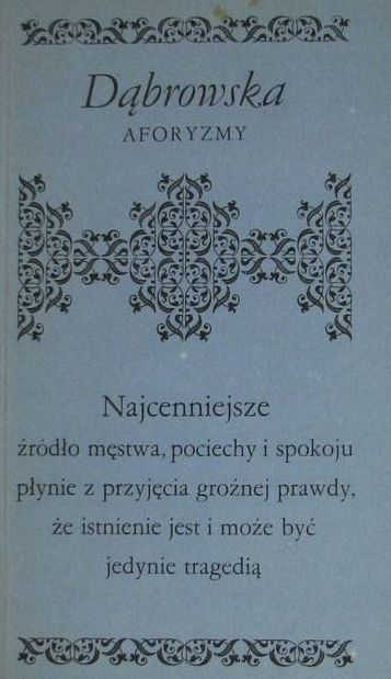 Aforyzmy Dąbrowska