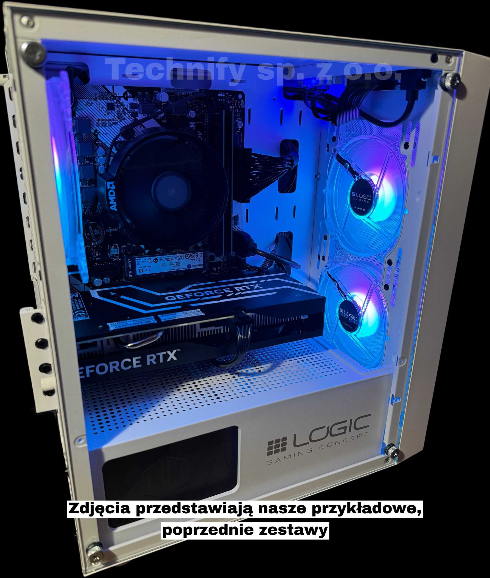 PROMOCJA! Komputer RTX 4060, Ryzen 5 5600. FV VAT23%, Gwarancja 2 Lata