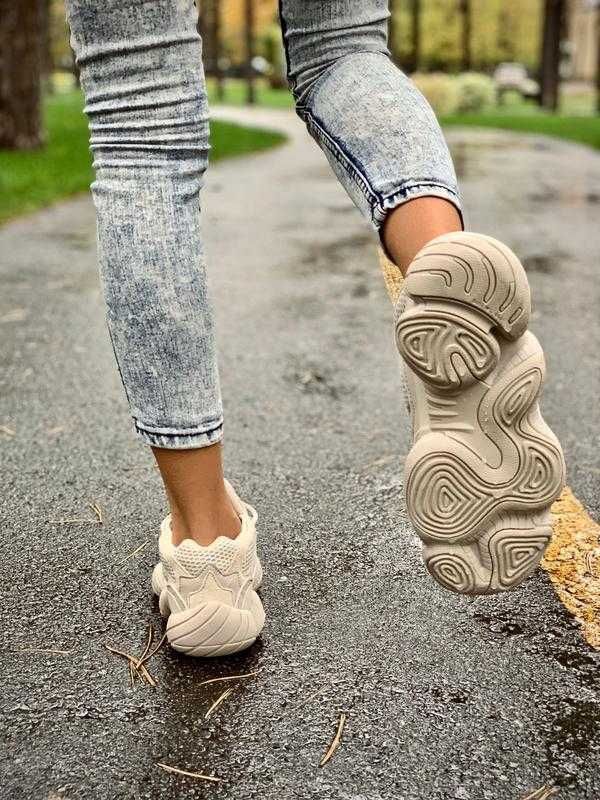 Кросівки весняні для чоловіків та жінок. Adidas Yeezy Boost 500 Blush