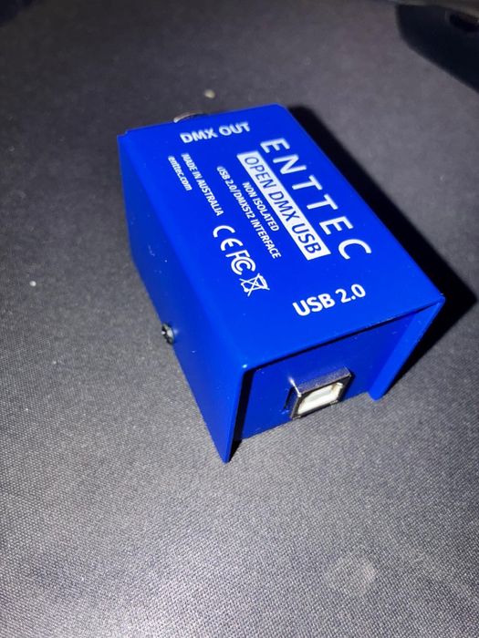 Enttec Open DMX USB Interface + pro snake DMX Adapter M-F