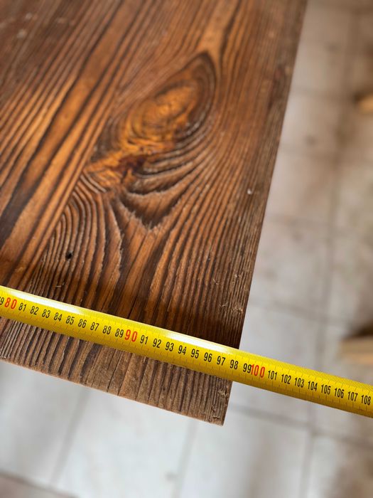 Stół stare drewno – ręczna robota, unikatowy klimat japandi rustykalny