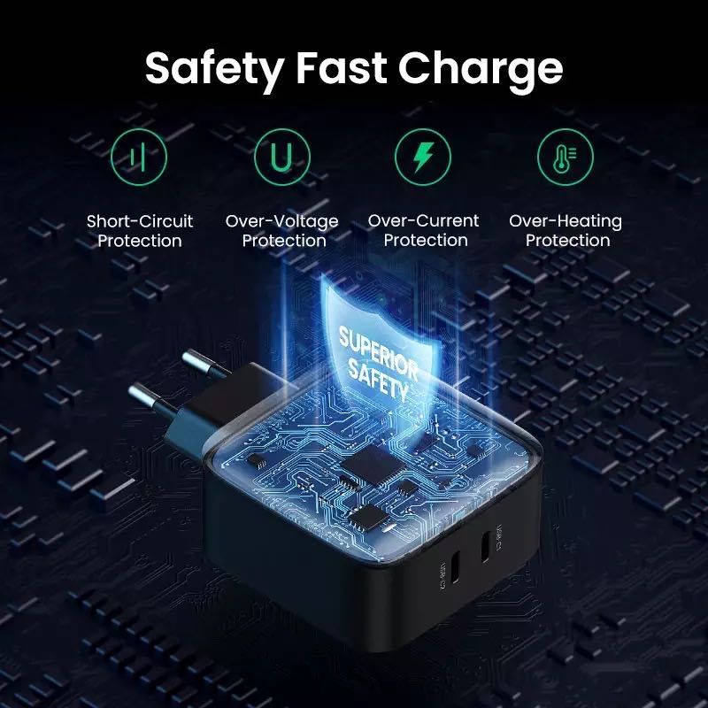 UGREEN 66W PD быстрая зарядка Quick Charge PD