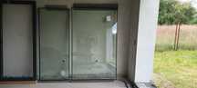 OKNO ALUMINIOWE z ukrytym skrzydłem ALUPROF. Szer. 2340mm x H=2200mm