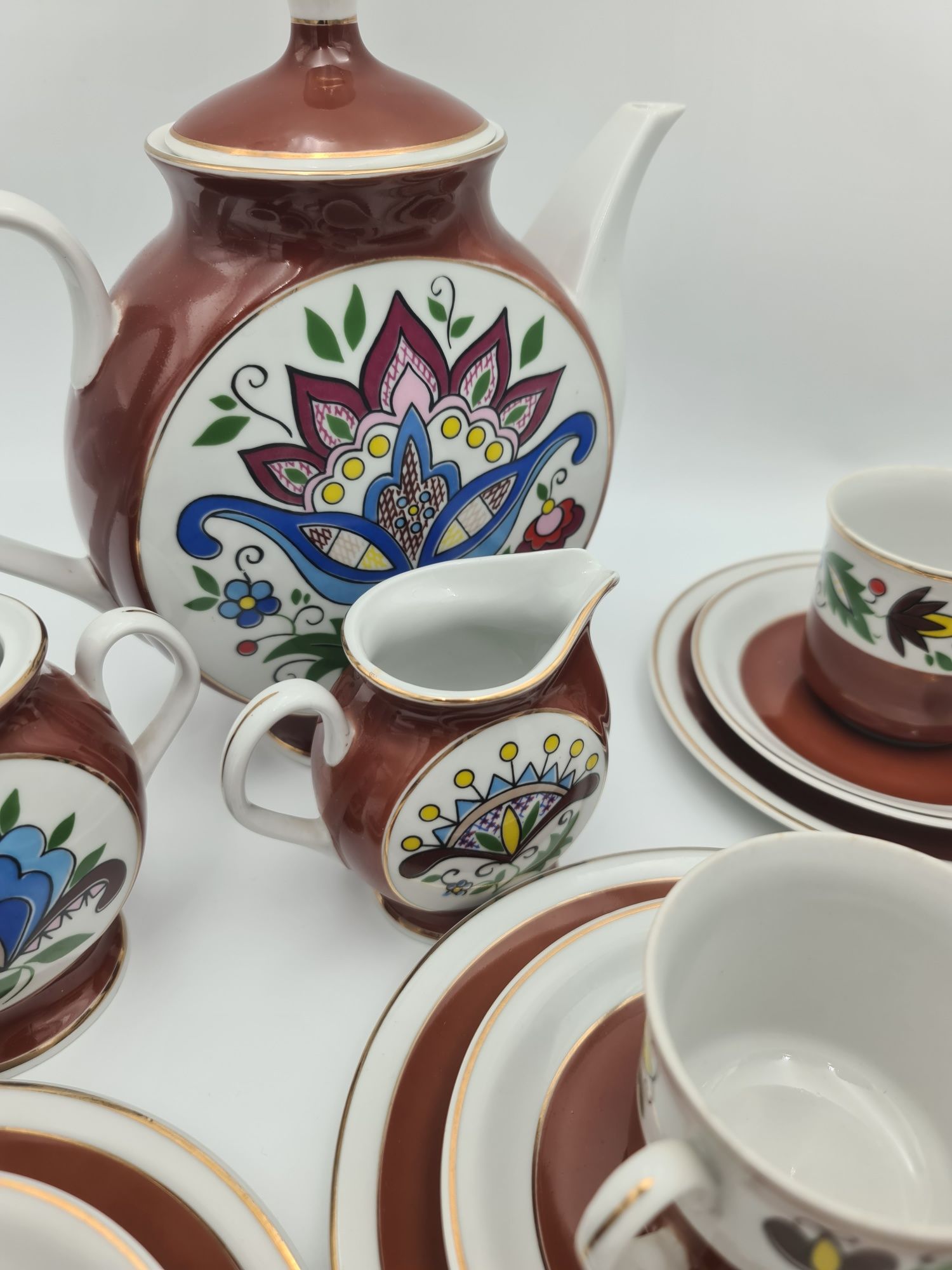 Stara porcelana Lubiana wzor kaszubski lata 70 dla Navimoru
