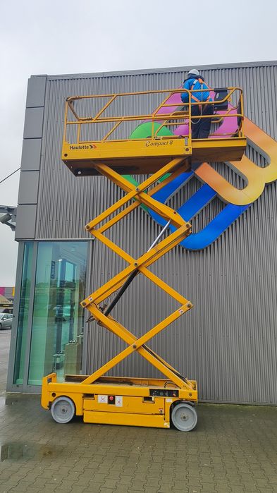 Wynajem podnośnik nożycowy 8m operator (6,20 platforma) plus dostawa