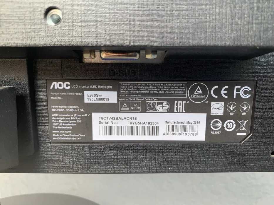 Monitor AOC E970SW