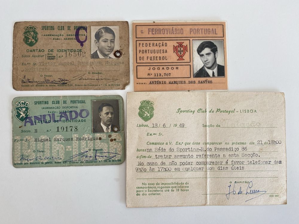 Documentos Sporting Clube Portugal. Anos 40