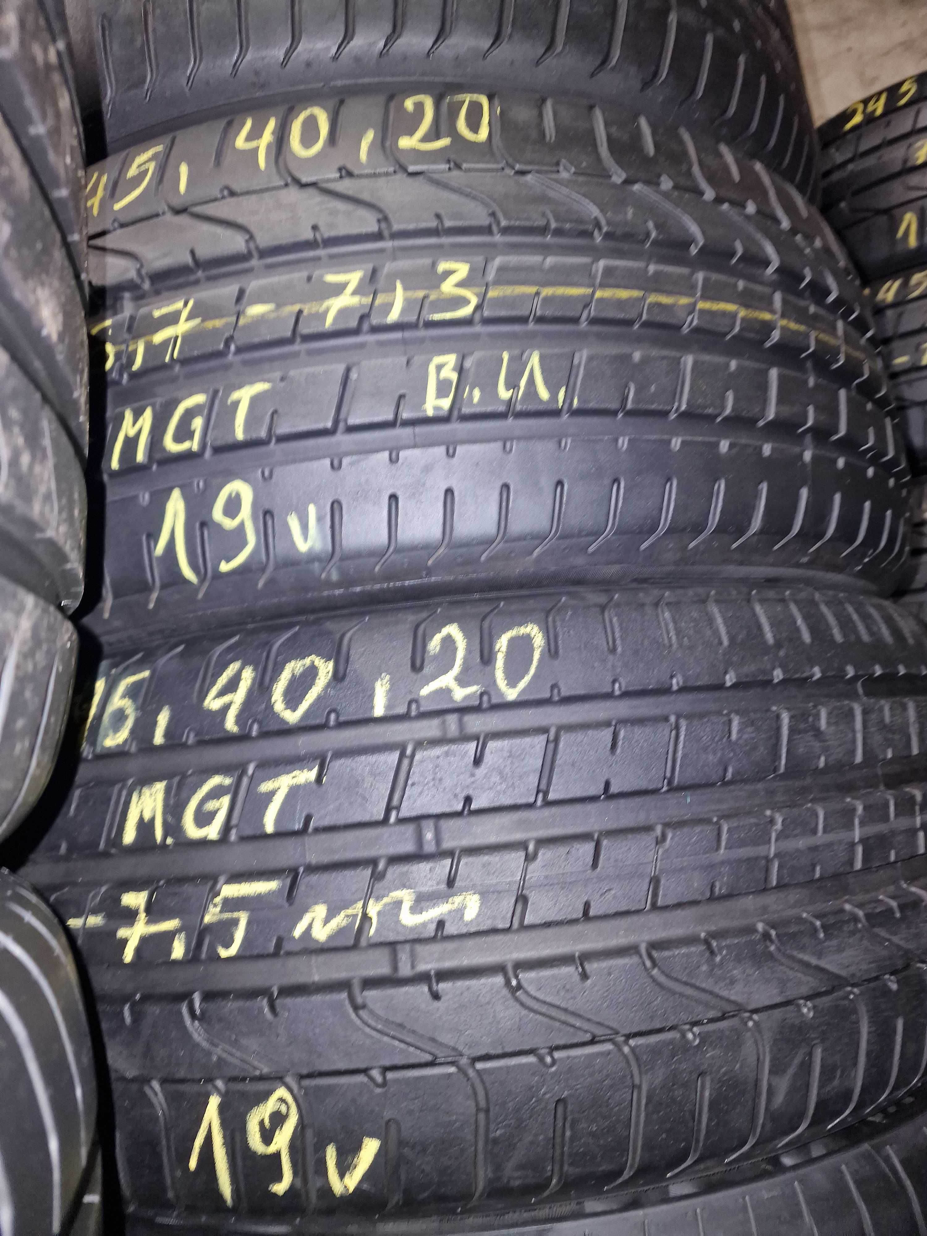 245/40/20 Pirelli p zero, super para MGT 7,5mm