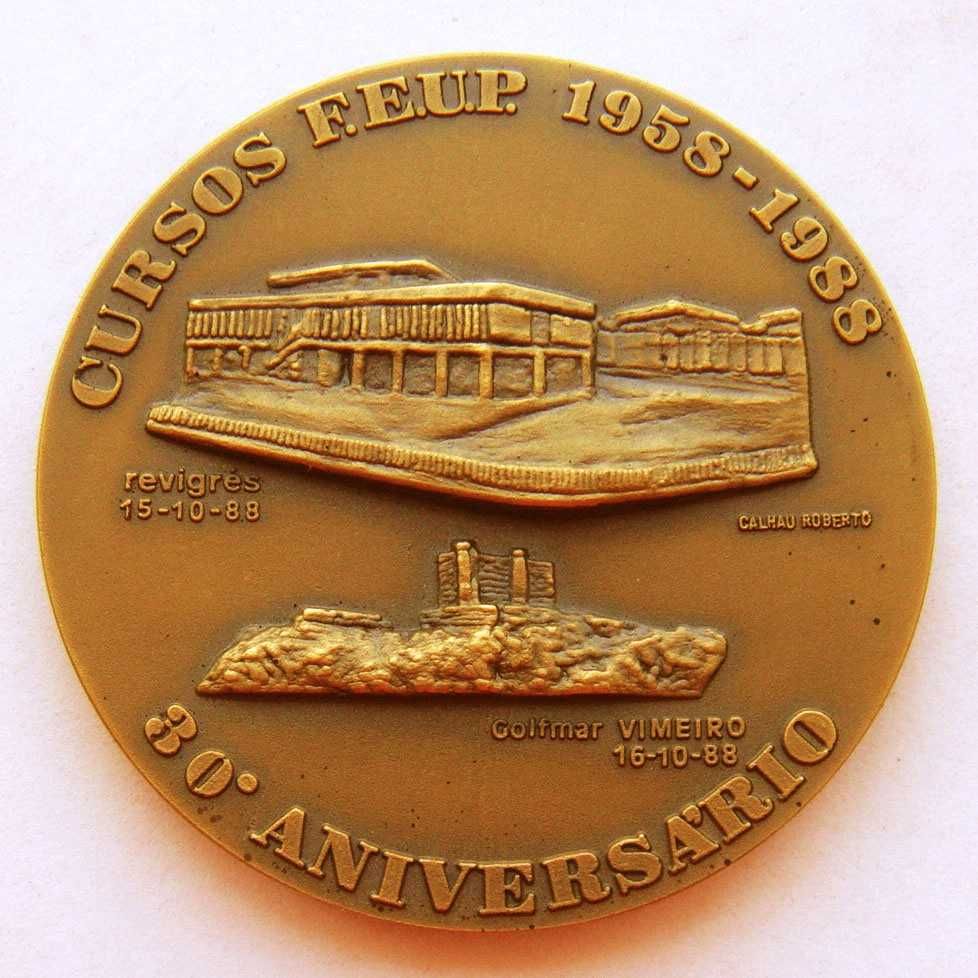 Medalha de Bronze Universidade do Porto Faculdade Engenharia FEUP 1988