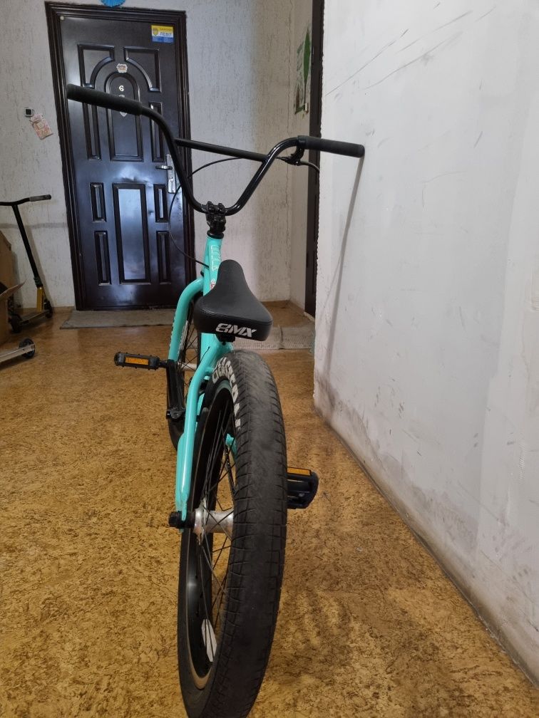 Велосипед BMX 20" Eastern Cobra 20" рама 2020, бирюзовый, 20" трюковый