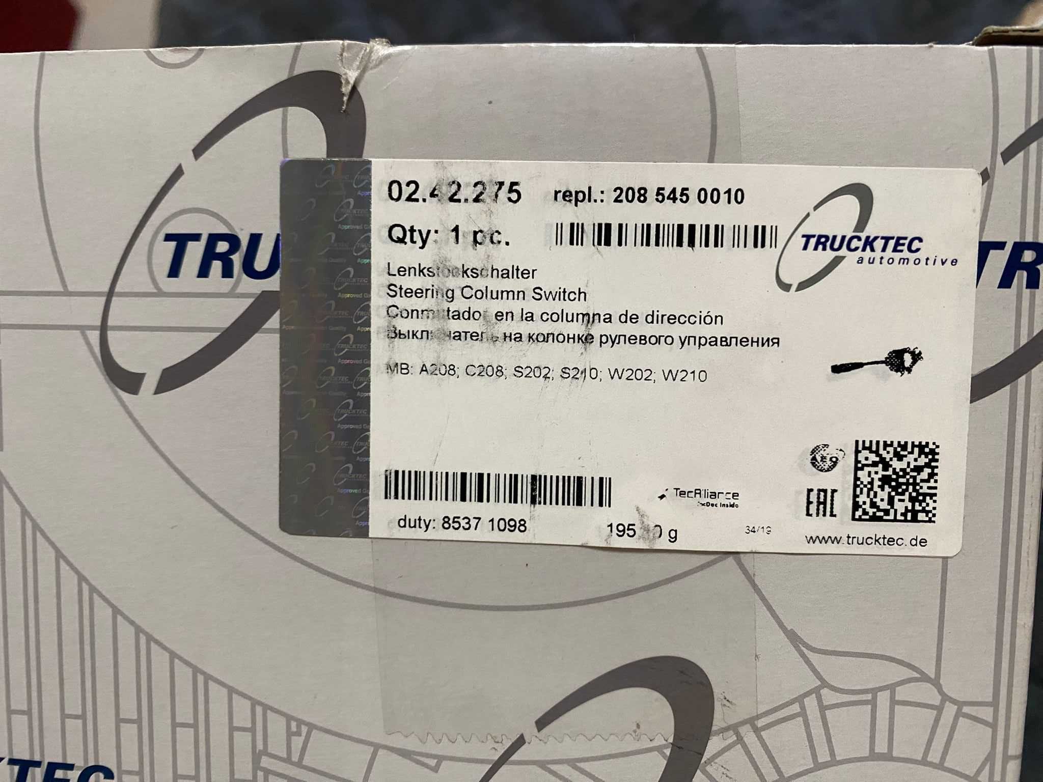 Comutador Novo nunca usado Mercedes TruckTec