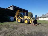 Usługa koparko ładowarka Jcb4cx transport zbóż, bel, żwir,