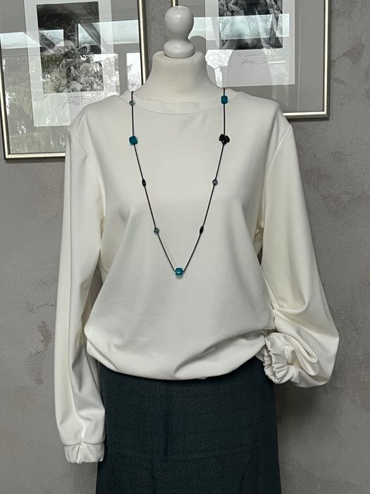 Bluzka, delikatna dzianina ecru, XL