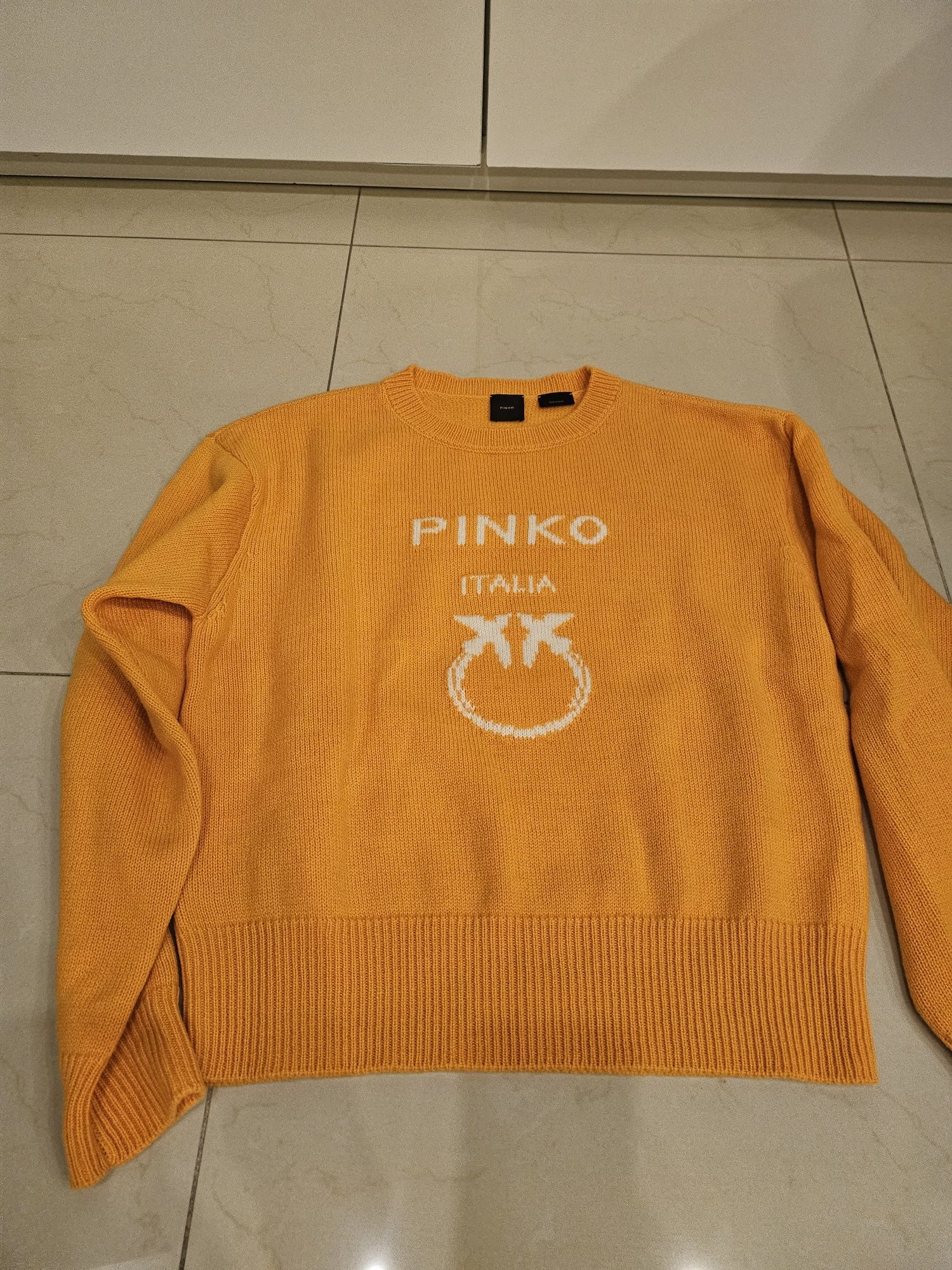 Swetry Pinko pomaranczowy i limonka