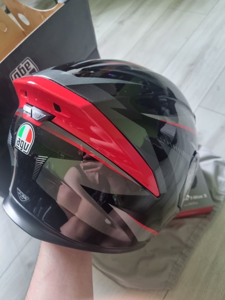 Kask agv K5s plasma black + intercom