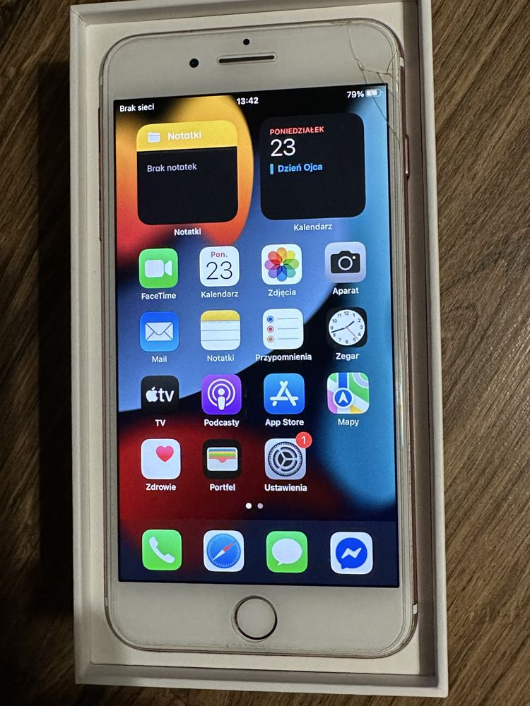 Telefon iphone 7 plus rose gold ladowarka z kablem do ip