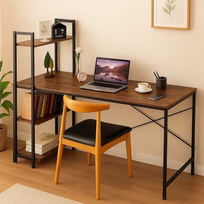 NOWE Biurko Gamingowe Metalowe Komputerowe Meble Szkolne Loft Okazja